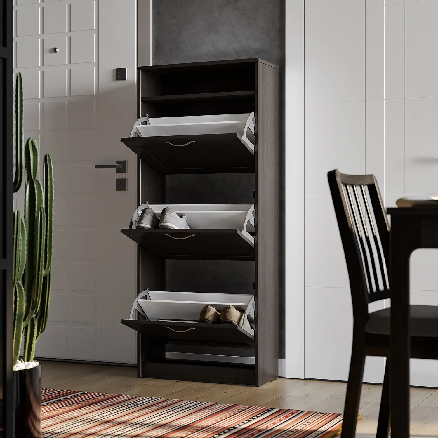 Тумба для обуви Сириус 60х143 венге (GL)