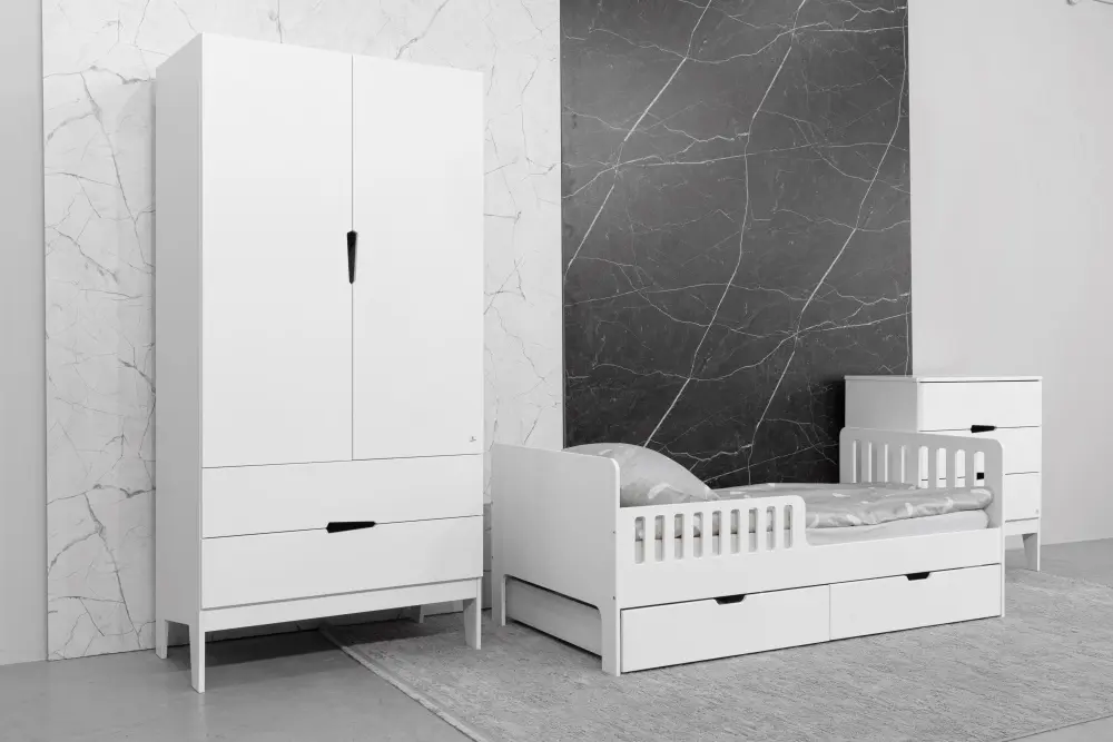 Кровать подростковая Fiora без ящиков, белый (ANT)  | Интернет магазин Масса Мебель