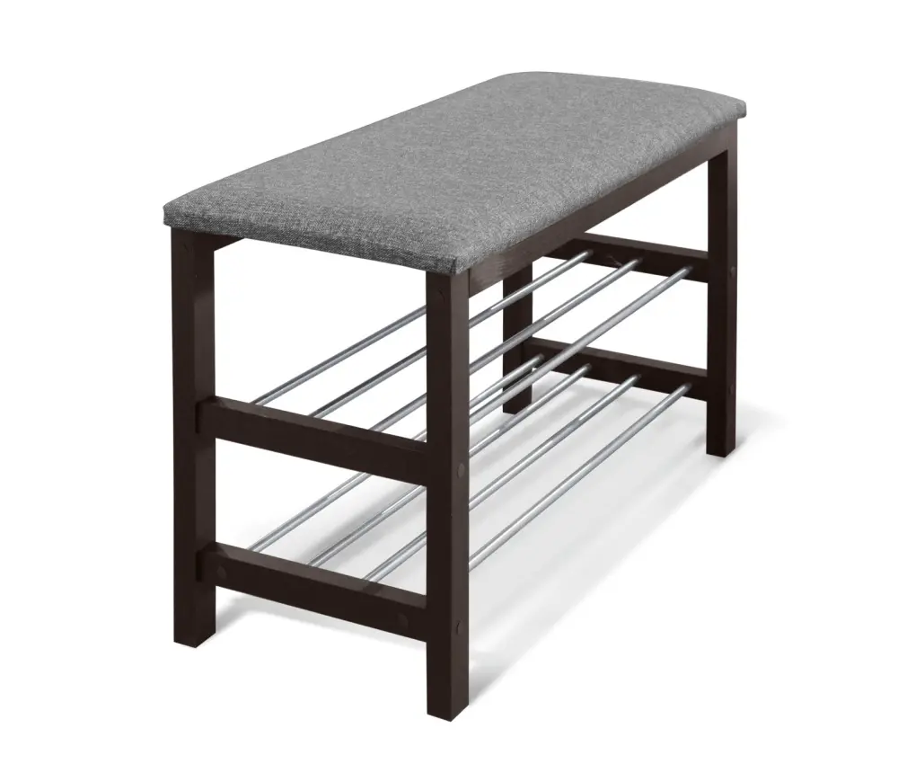 Банкетка деревянная SR-0628-TP (венге/темный пепел) - интернет магазин Масса Мебель