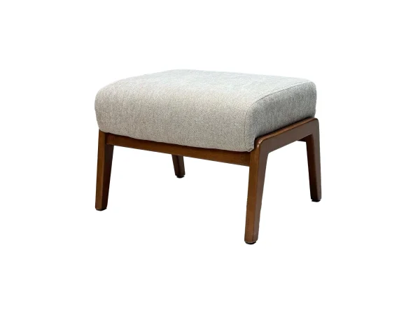 Пуф для ног Рига 07-01 бежевый велюр-каркас бук, MASSA - интернет магазин Масса Мебель