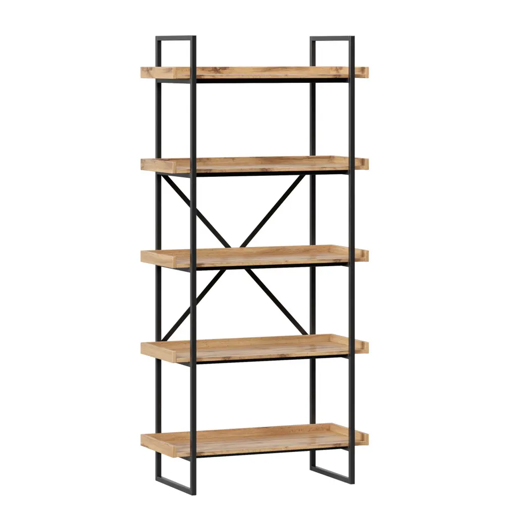 Стеллаж Лофт (Дуб Вотан) ЛД | Интернет магазин Масса Мебель