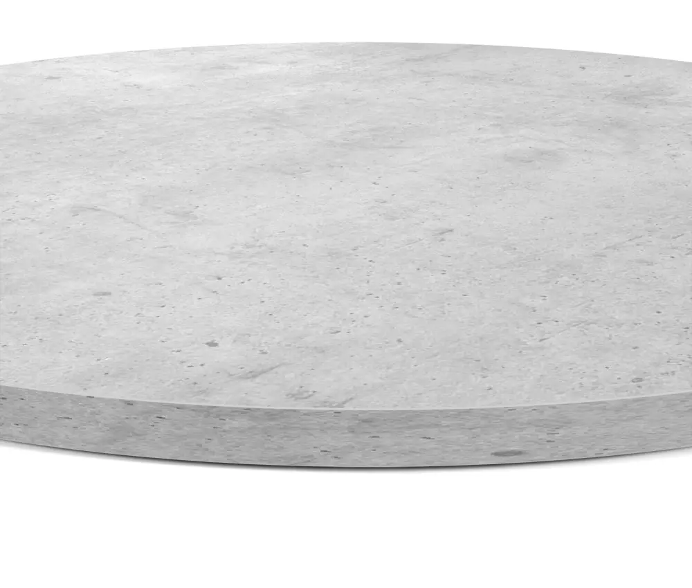 Стол обеденный круглый SHT-TU9/TT 90 ЛДСП прозрачный лак / бетон чикаго светло-серый (SHF) - интернет магазин Масса Мебель