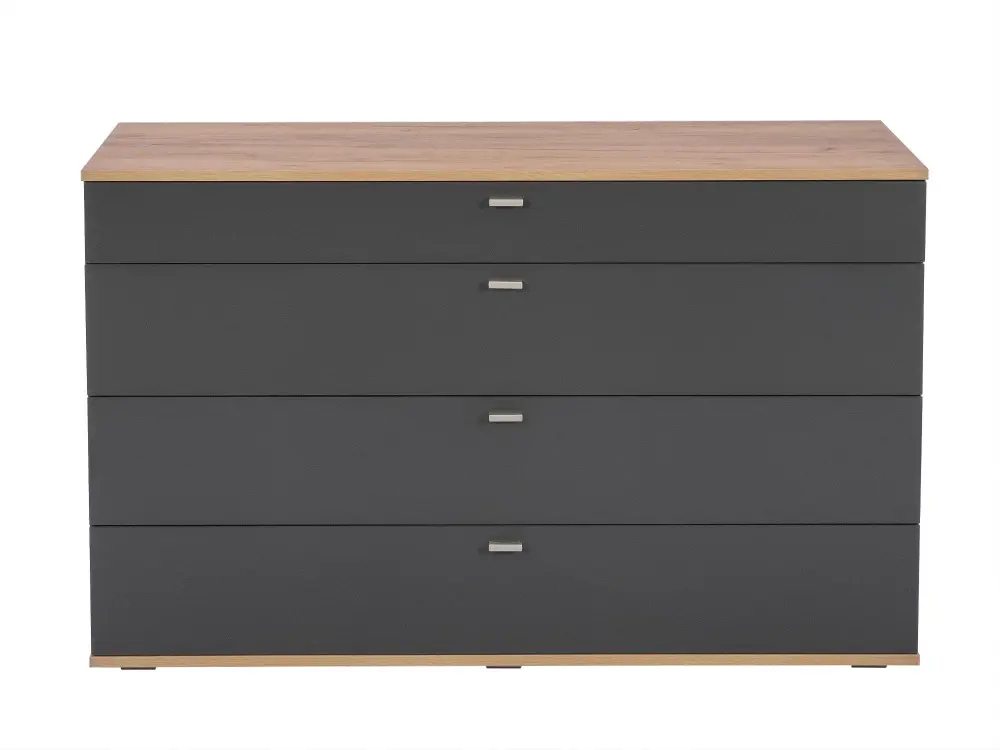 Комод Фиджи 1200  (Дуб Золотой/Антрацит) ЛД - интернет магазин Масса Мебель