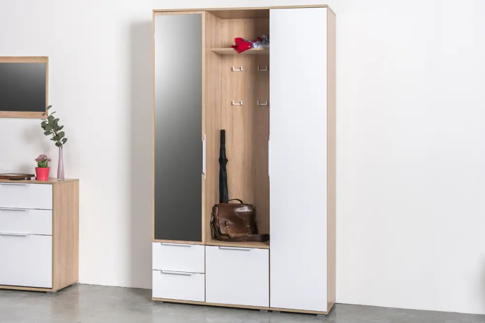 Шкаф Куба 13.29 Дуб Сонома/белый премиум (Mob) | Интернет магазин Масса Мебель