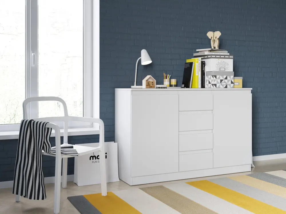 Комод-Т4 STERN белый (NK) | Интернет магазин Масса Мебель