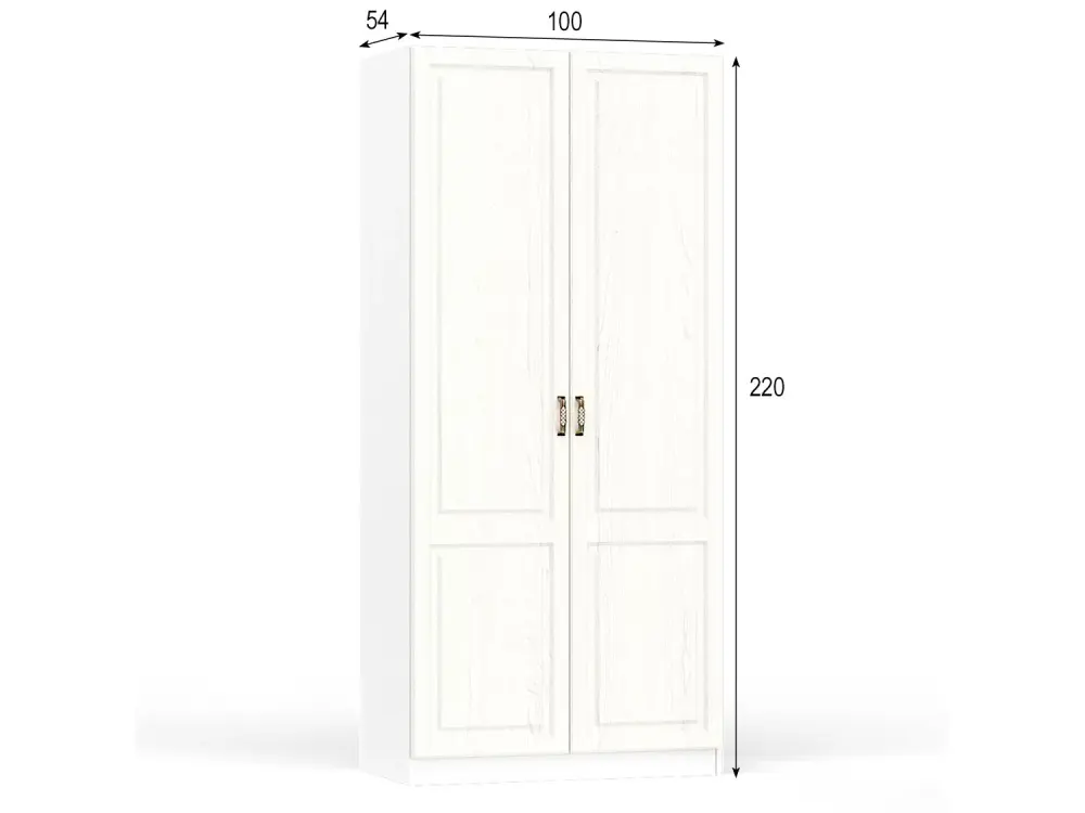 Шкаф для одежды Ливерпуль 13.134.01 белый ясень ваниль (Mob) | Интернет магазин Масса Мебель