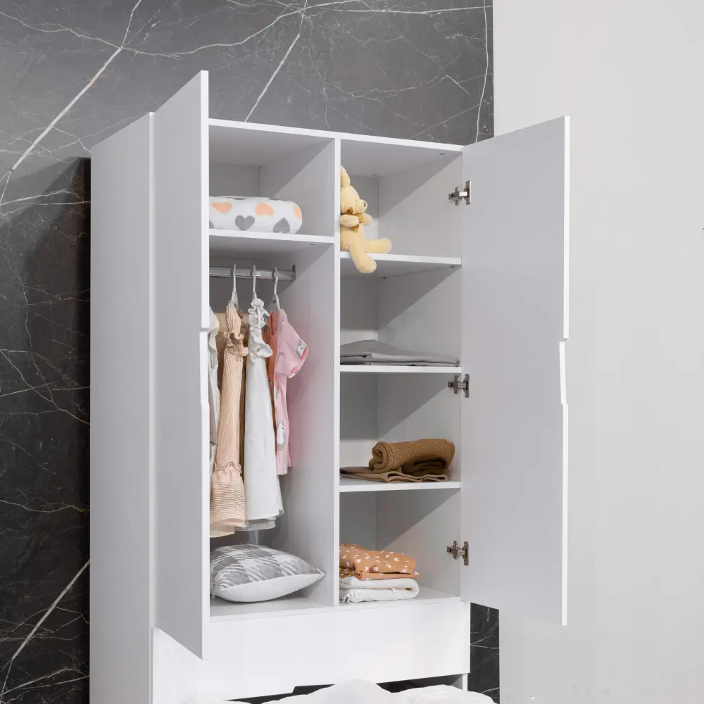 Шкаф распашной Fiora белый (ANT) 