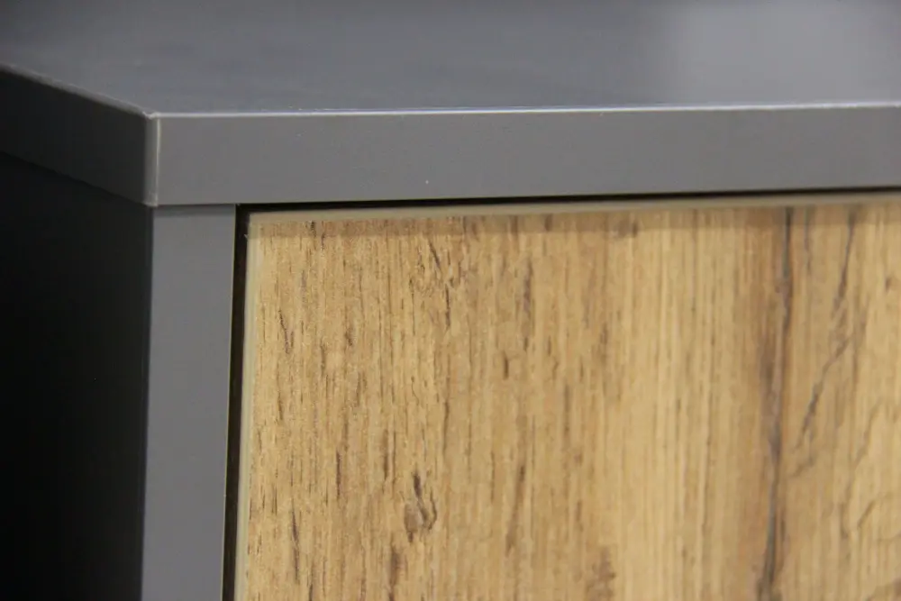 Тумба ТВ Лофт (Дуб Вотан/Оникс Серый) ЛД | Интернет магазин Масса Мебель