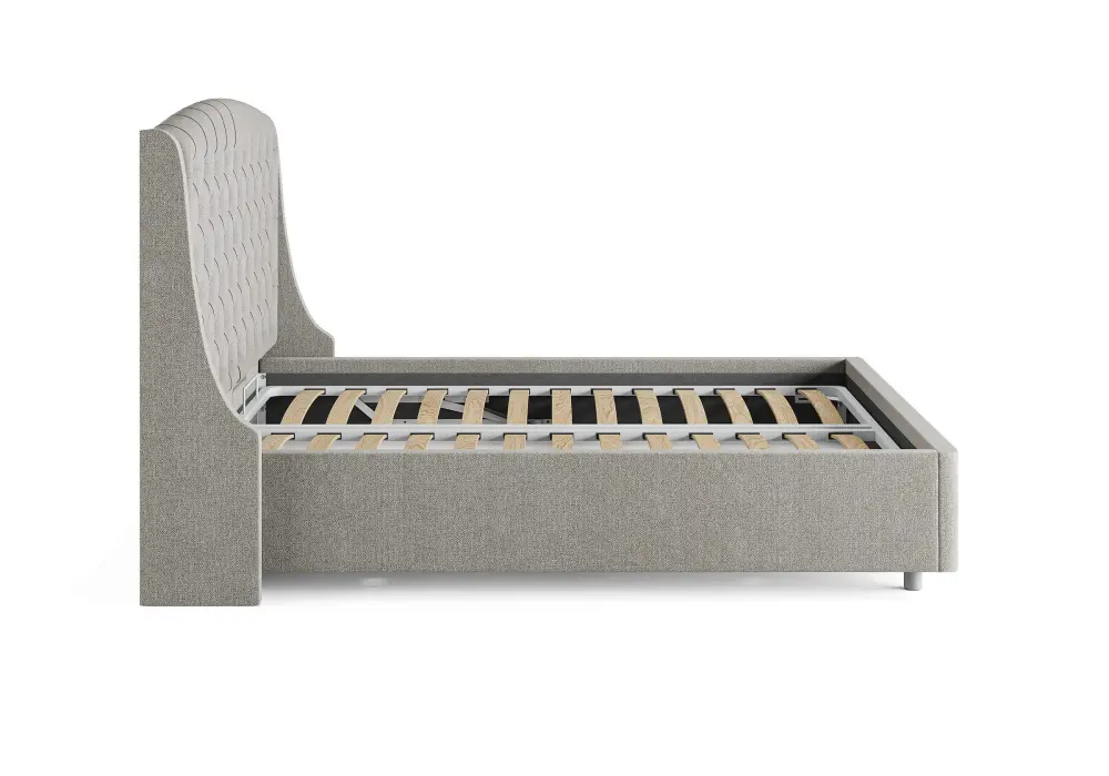 Кровать мягкая двуспальня Diamant 140/160/180/200 рогожка (SM) | Интернет магазин Масса Мебель