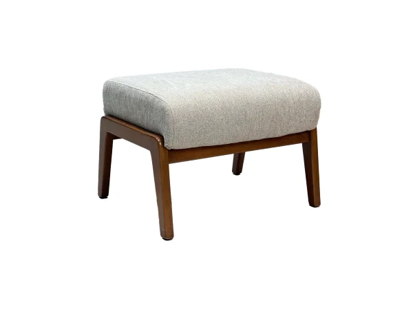 Пуф для ног Рига 07-01 бежевый велюр-каркас бук, MASSA - интернет магазин Масса Мебель