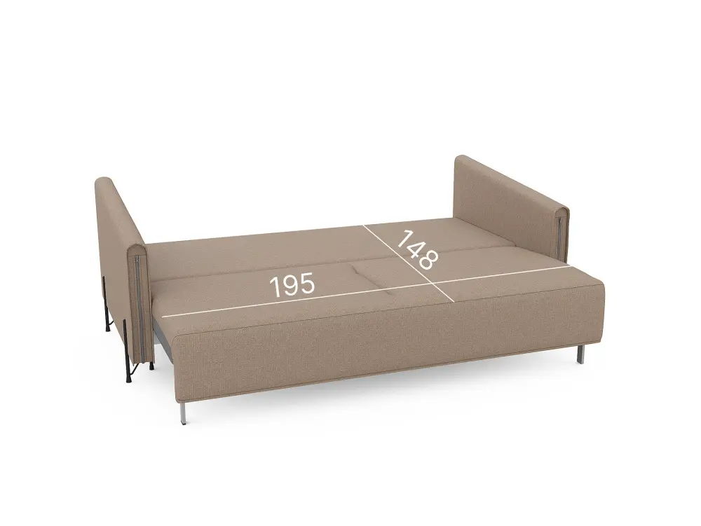 Диван-кровать Инсбурк D-290 коричневый, Massa