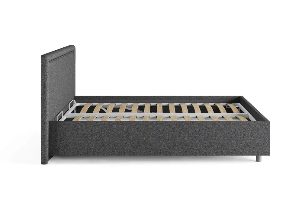 Кровать мягкая двуспальня Bergamo 140/160/180/200 рогожка (SM) | Интернет магазин Масса Мебель