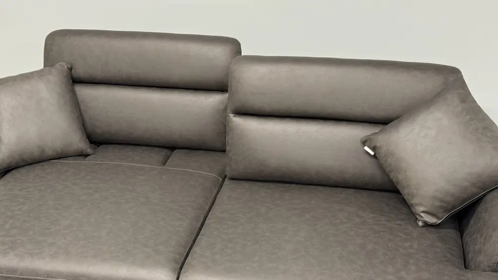 Диван прямой Fly 3 Seather (Турция) (Черный) Выставочный образец - интернет магазин Масса Мебель