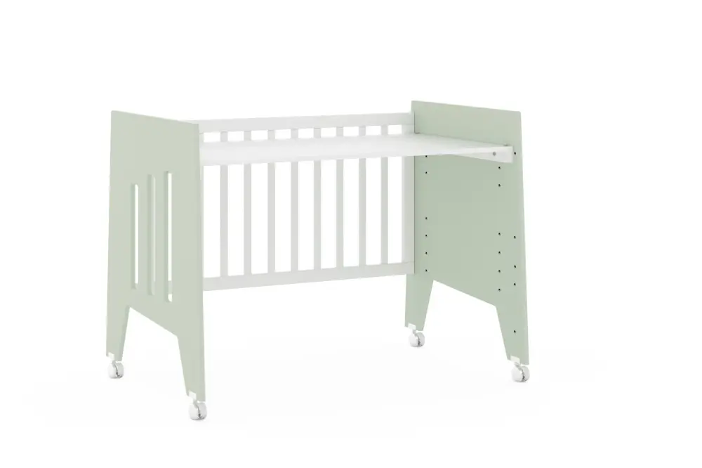 Кроватка-стол Mia белый/шалфей (ANT) | Интернет магазин Масса Мебель