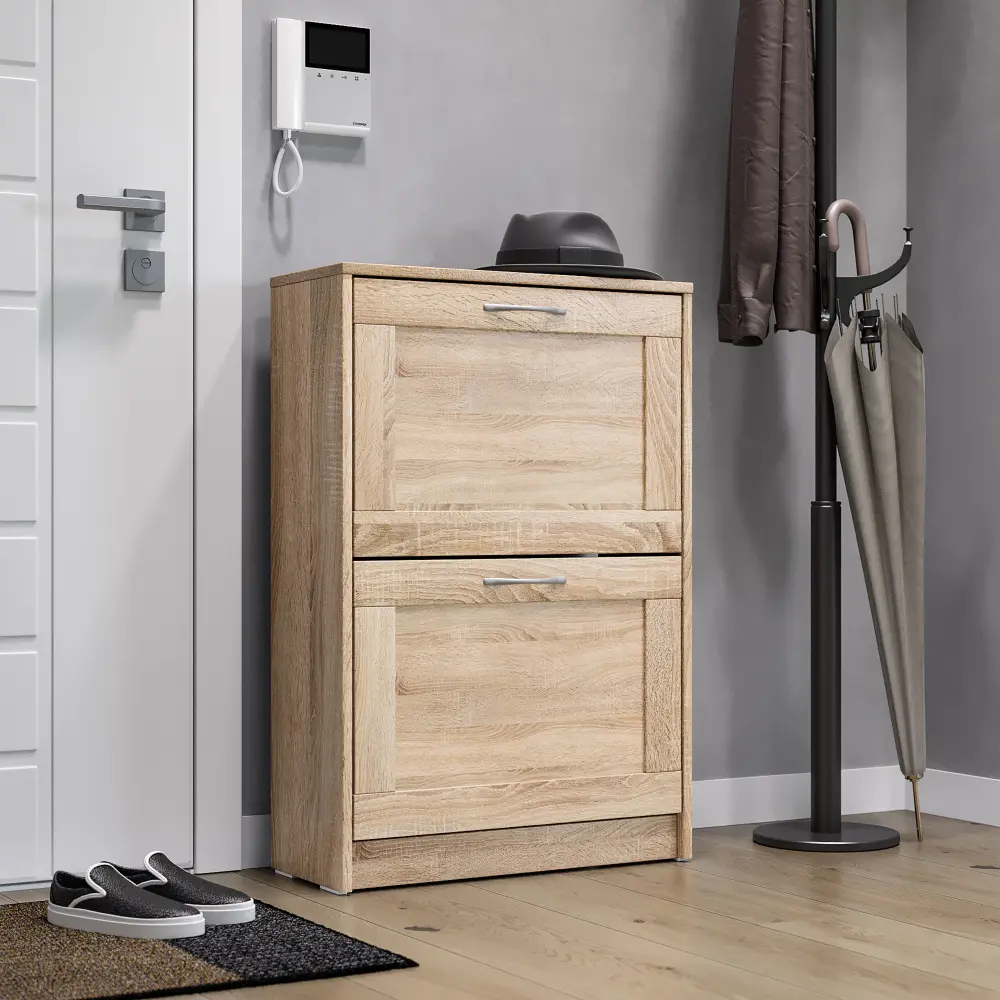 Тумба для обуви Сириус 60х89 дуб сонома (GL) | Интернет магазин Масса Мебель