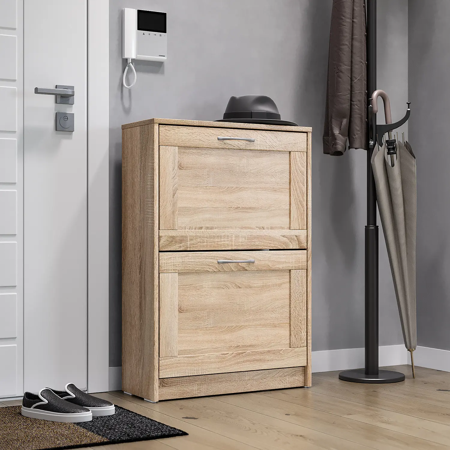 Тумба для обуви Сириус 60х89 дуб сонома (GL)