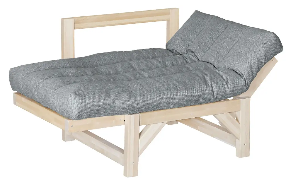 Кресло-кровать для отдыха Бинго из массива березы (Серый) (EL) | Интернет магазин Масса Мебель
