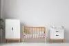 Кроватка-стол Mia белый/дерево (ANT)  