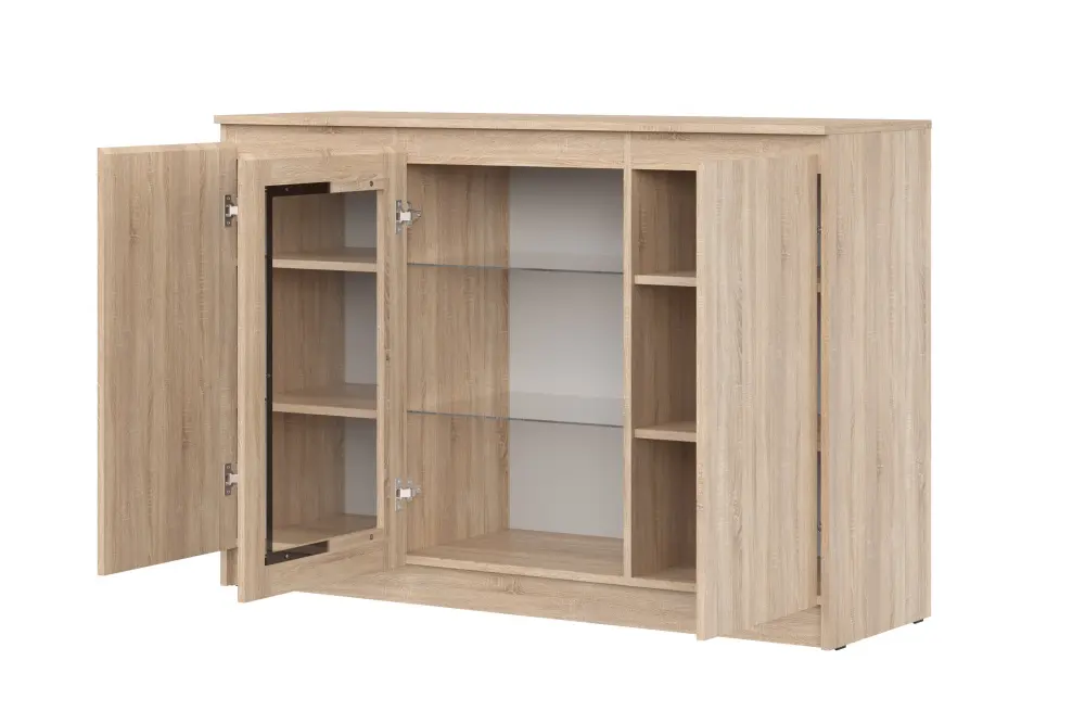 Комод- витрина Т14 STERN дуб сонома (NK) | Интернет магазин Масса Мебель