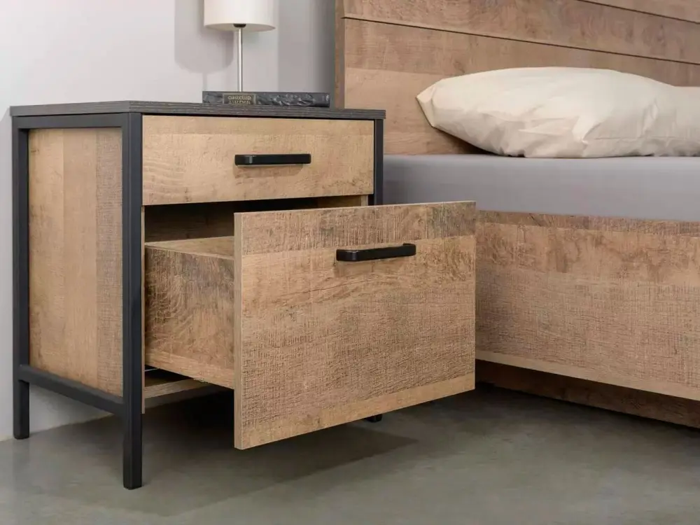 Кровать Трувор 11.34 N Дуб Гранж Песочный (Mob) | Интернет магазин Масса Мебель