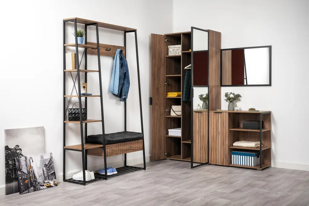 Комплект мебели в прихожую Гранд  Дуб Крафт табачный (Mob) | Интернет магазин Масса Мебель