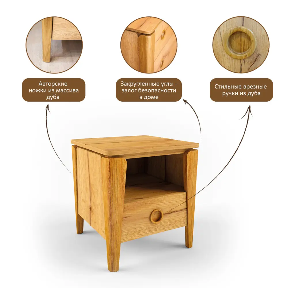 Тумба прикроватная Тэль (POP) | Интернет магазин Масса Мебель