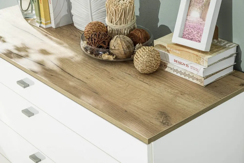 Шкаф распашной двухстворчатый с зеркалами Фиджи (Дуб Золотой) ЛД | Интернет магазин Масса Мебель