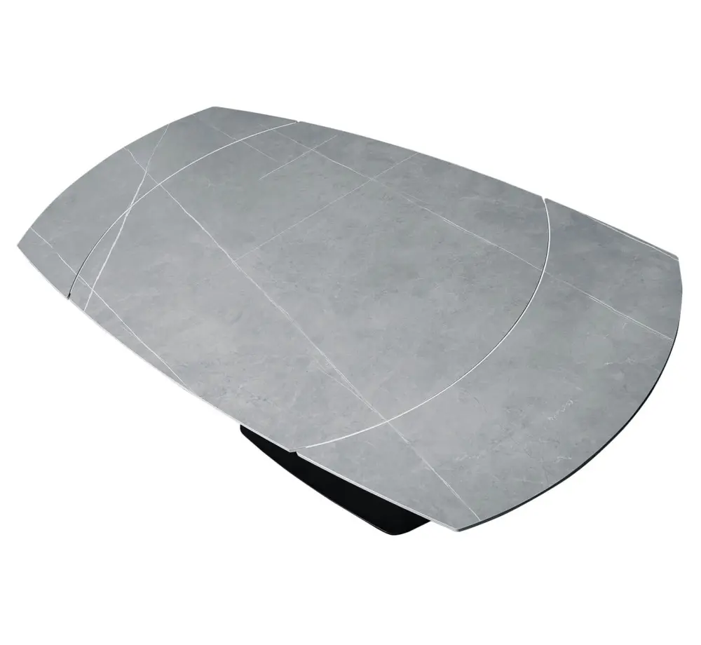 Стол обеденный раскладной SHT-T75 серый светлый /черный (SHF) | Интернет магазин Масса Мебель