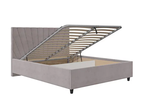 Кровать мягкая двуспальная Роксана 180х200 (MSS) (Коричневый)