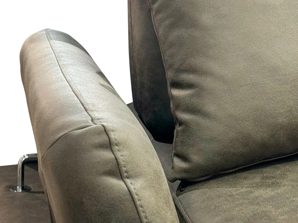 Диван прямой Fly 3 Seather (Турция) (Черный)