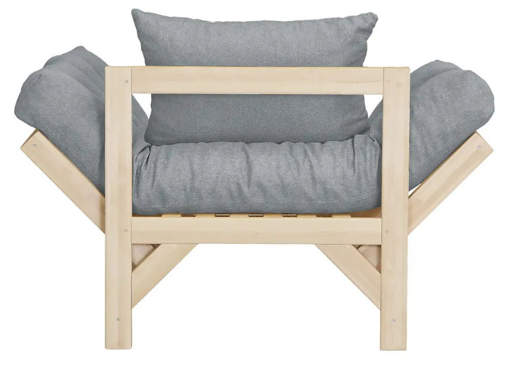 Кресло-кровать для отдыха Бинго из массива березы (Серый) (EL) | Интернет магазин Масса Мебель