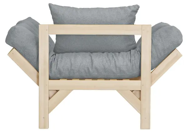 Кресло-кровать для отдыха Бинго из массива березы (Серый) (EL) | Интернет магазин Масса Мебель