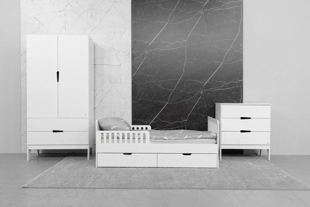 Кровать подростковая Fiora без ящиков, белый (ANT)  | Интернет магазин Масса Мебель