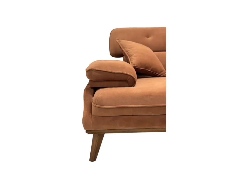 Диван прямой Bella Tile 320, кирпичный велюр (Турция)