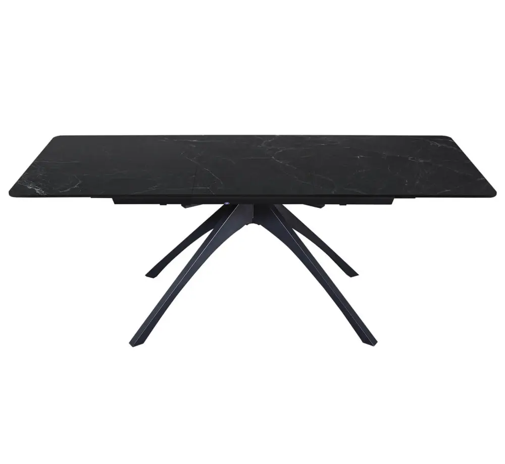 Стол обеденный раскладной SHT-T76 серый мрамор /черный (SHF) снято | Интернет магазин Масса Мебель