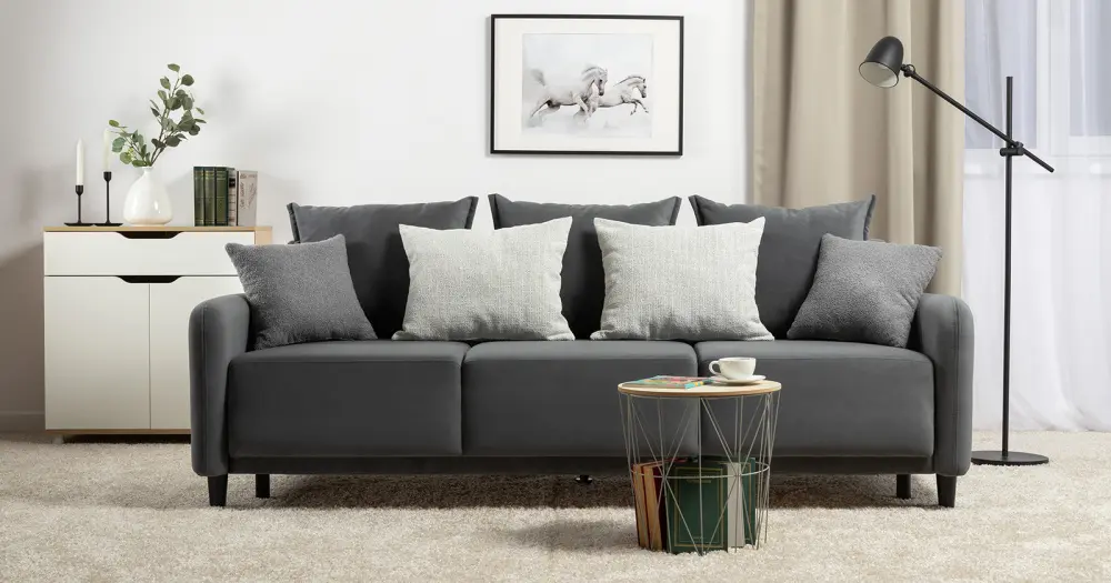 Диван прямой Дакота еврокнижка, велюр (NG) | Интернет магазин Масса Мебель