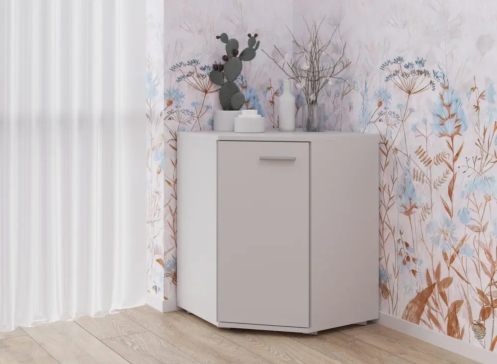 Комод угловой FUN КД-5 Белый  (NK) | Интернет магазин Масса Мебель