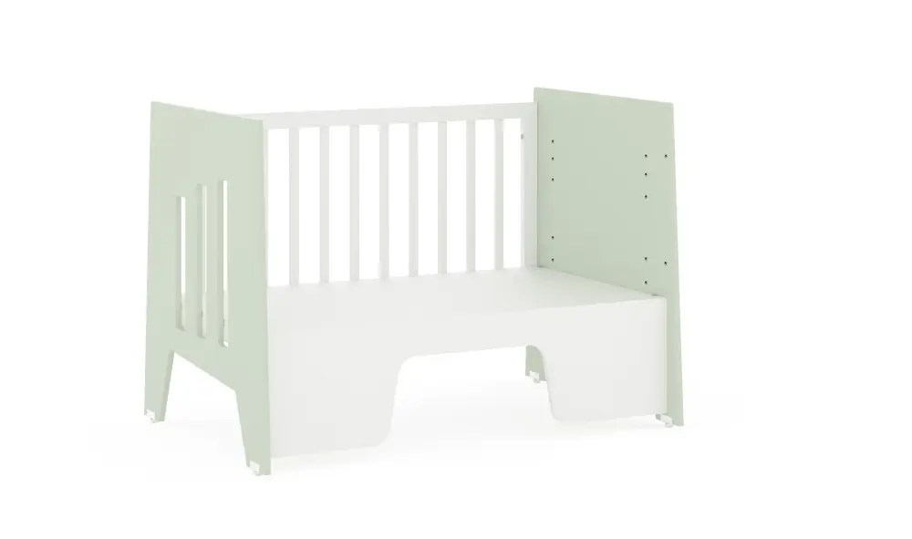 Кроватка-стол Mia белый/шалфей (ANT) | Интернет магазин Масса Мебель