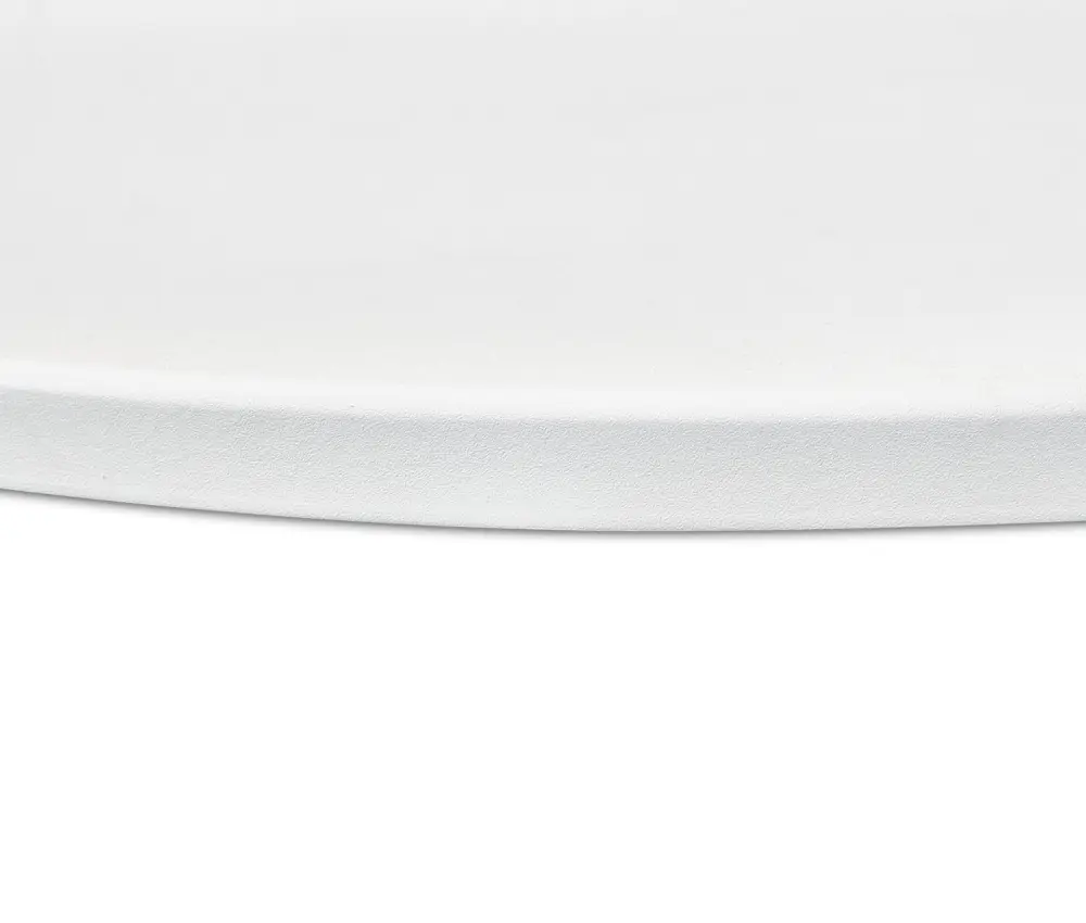 Стол обеденный круглый SHT-TU14 d-80 МДФ белоснежная шагрень/черный металл/золото (SHF) | Интернет магазин Масса Мебель