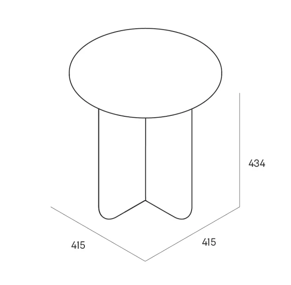 Cross M Журнальный столик (Черный)
