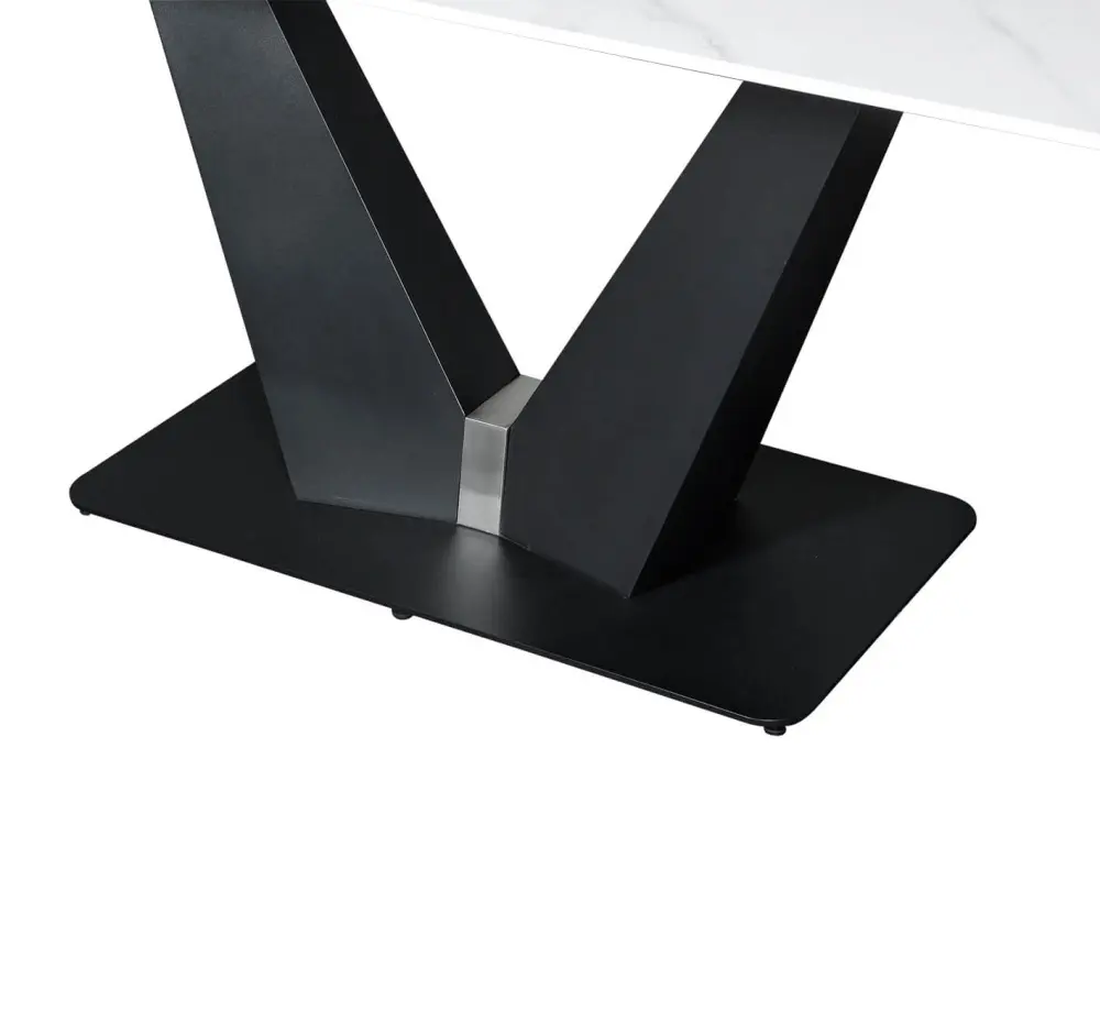 Стол обеденный SHT-T78 белый мрамор /черный (SHF) | Интернет магазин Масса Мебель