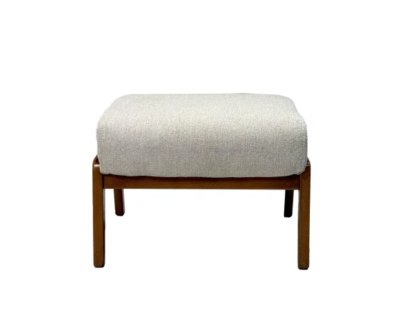 Пуф для ног Рига 07-01 бежевый велюр-каркас бук, MASSA - интернет магазин Масса Мебель