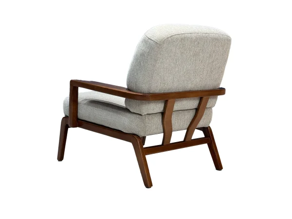 Кресло дизайнерское Рига 07-01 бежевый велюр-каркас бук, MASSA - интернет магазин Масса Мебель