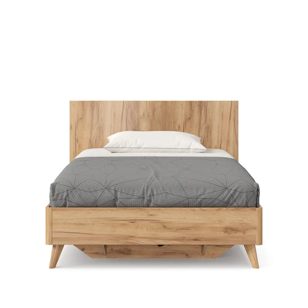 Кровать односпальная 120х200 Марта-2 (Дуб золотой) ЛД | Интернет магазин Масса Мебель