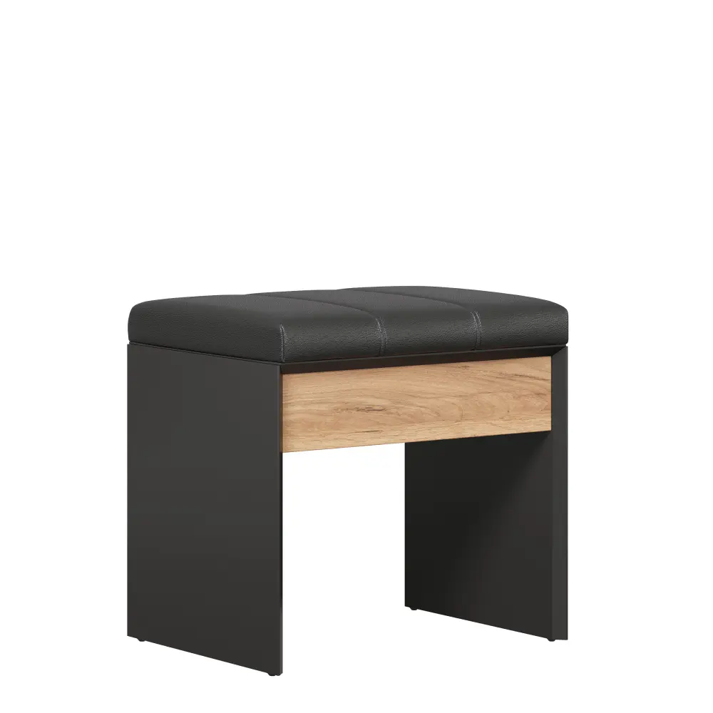 Банкетка Неаполь (Черный/Дуб Золотой) ЛД | Интернет магазин Масса Мебель