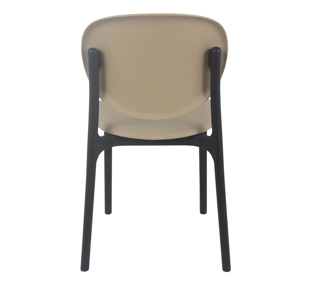 Стул пластиковый SHT-S180 бежевый / черный (SHF) | Интернет магазин Масса Мебель