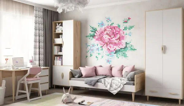 Кровать односпальная коллекция 2+2 (POP) | Интернет магазин Масса Мебель