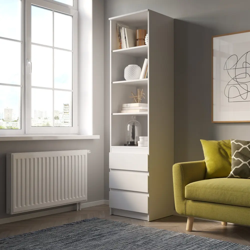 Стеллаж СТЯ-1 STERN Белый (NK) | Интернет магазин Масса Мебель