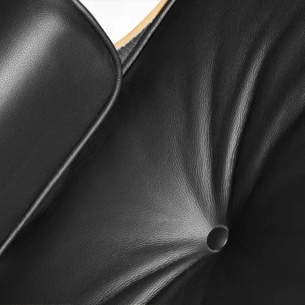 Кресло для отдыха Eames Style Lounge Chair (черная кожа/дерево палисандр) | Интернет магазин Масса Мебель