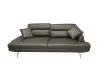 Диван прямой Fly 3 Seather (Турция) (Черный)